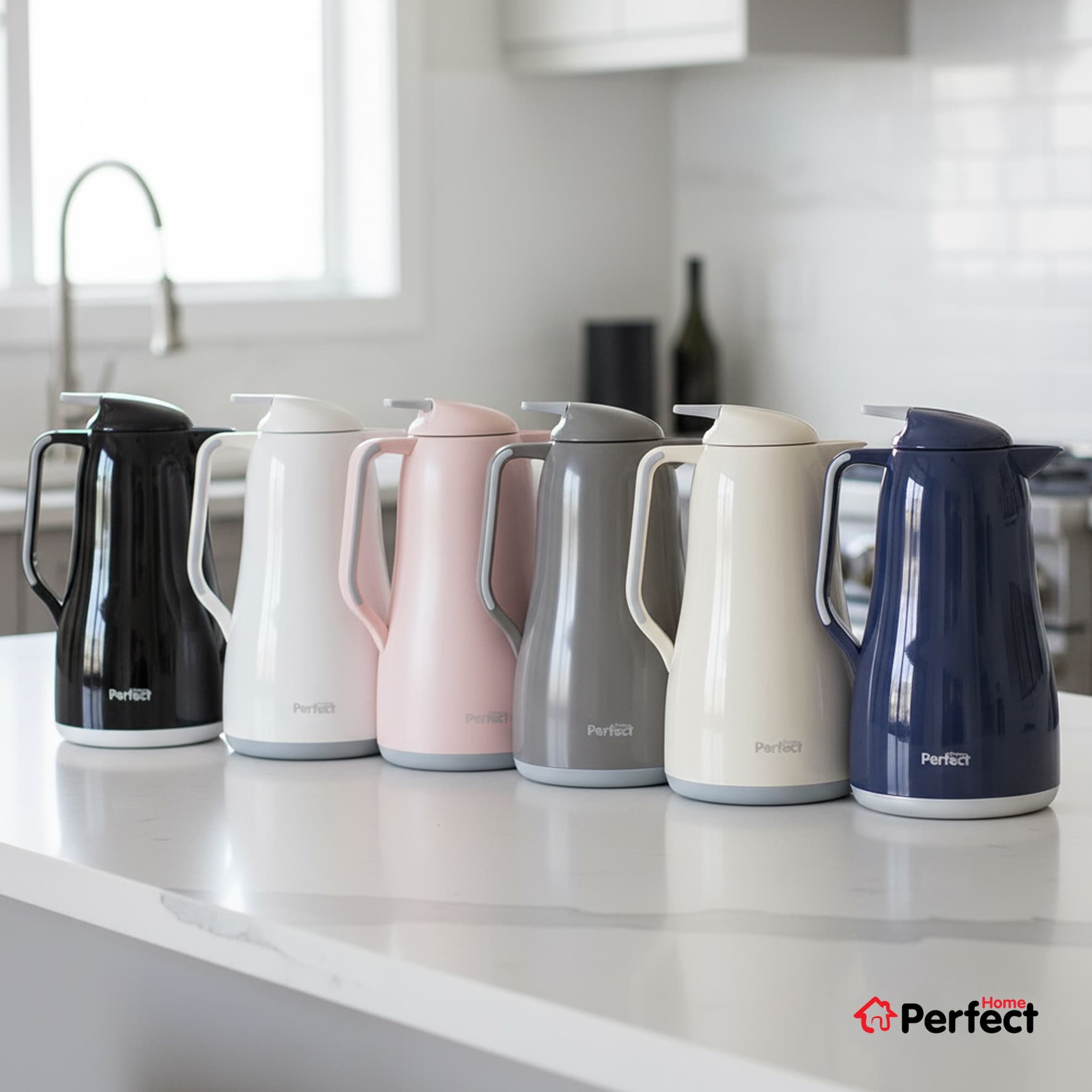 فلاسک 1 لیتری PerfectHome مدل 76100 رنگ صورتی — تصویر ۲
