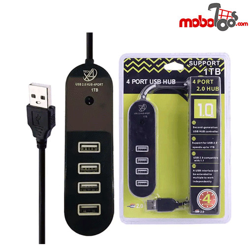 هاب 4 پورت USB 2.0 ایکس فورتک مدل X402 — تصویر ۳