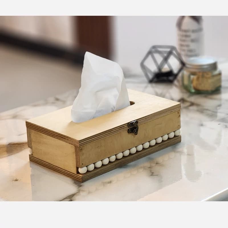 جعبه دستمال کاغذی مهره ای