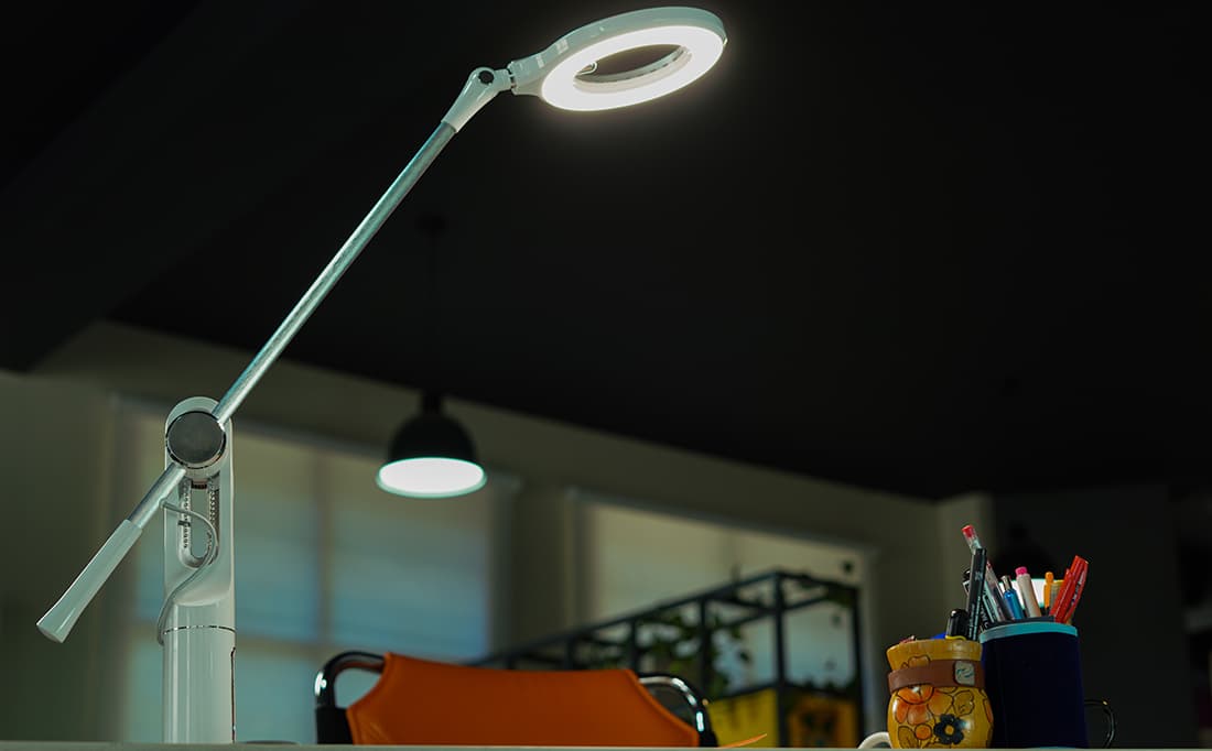 چراغ مطالعه مهندسی led مدل 1225 سیلورلایت (مشکی) — تصویر ۸