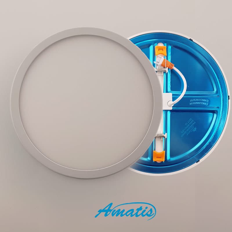 پنل led قابل تنظیم کشویی گرد ۸ وات آفتابی — تصویر ۲