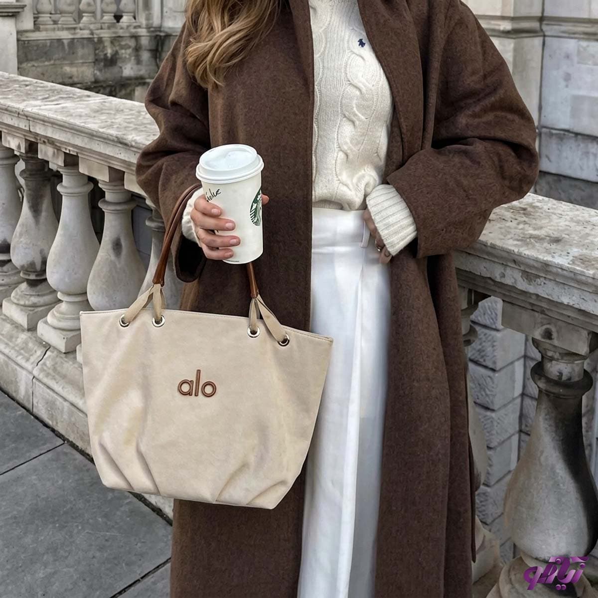 کیف توت بگ چرم جیر زنانه alo — تصویر ۲