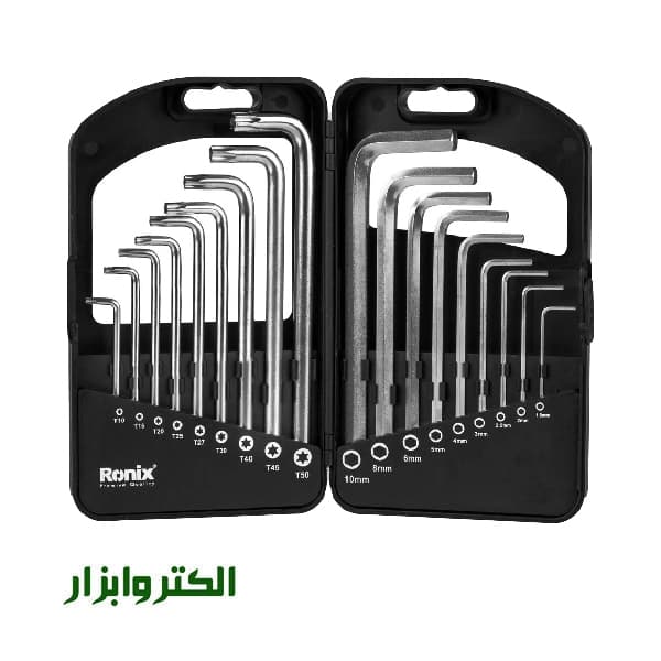 مجموعه ۱۸ عددی آچار آلن بلند رونیکس مدل RH-2052 — تصویر ۴