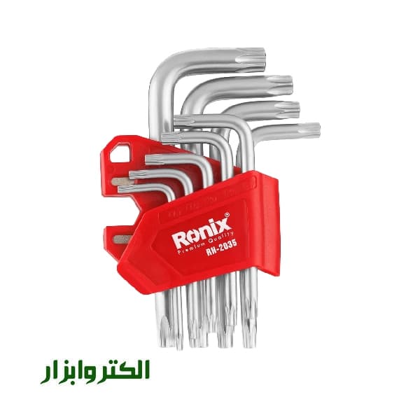 آچار آلن ستاره ای کارتی کوتاه رونیکس مدل RH-2035 — تصویر ۳
