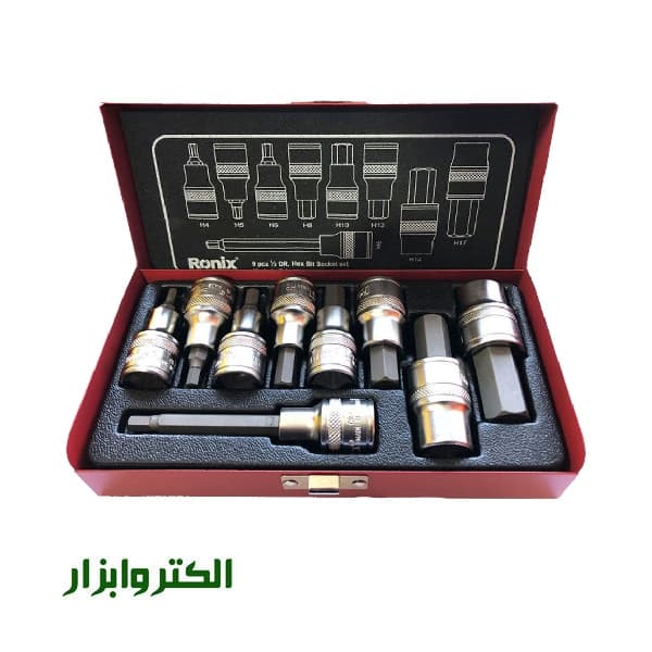 ست آلن بکسی شش گوش رونیکس 9 پارچه 1/2 اینچ مدل RH-2692