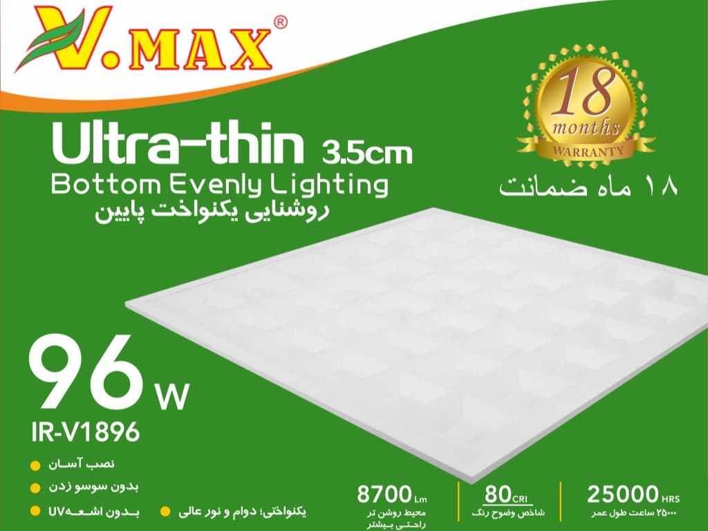 پنل 60 در 60 ویمکس 96 وات