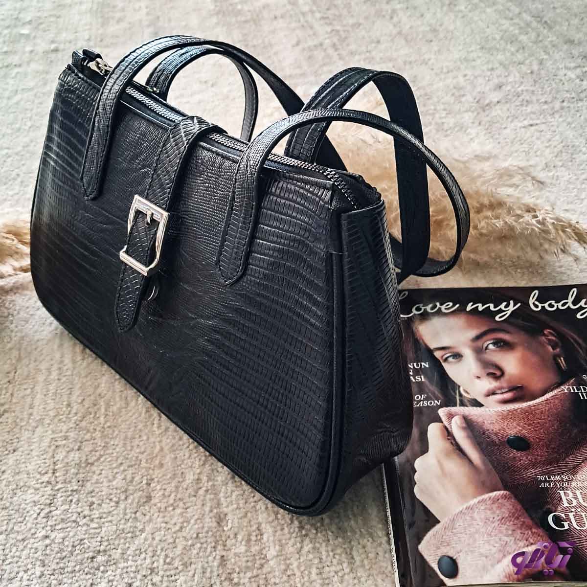 کیف چرم زنانه مجلسی مدل حانا کد 219 — تصویر ۴