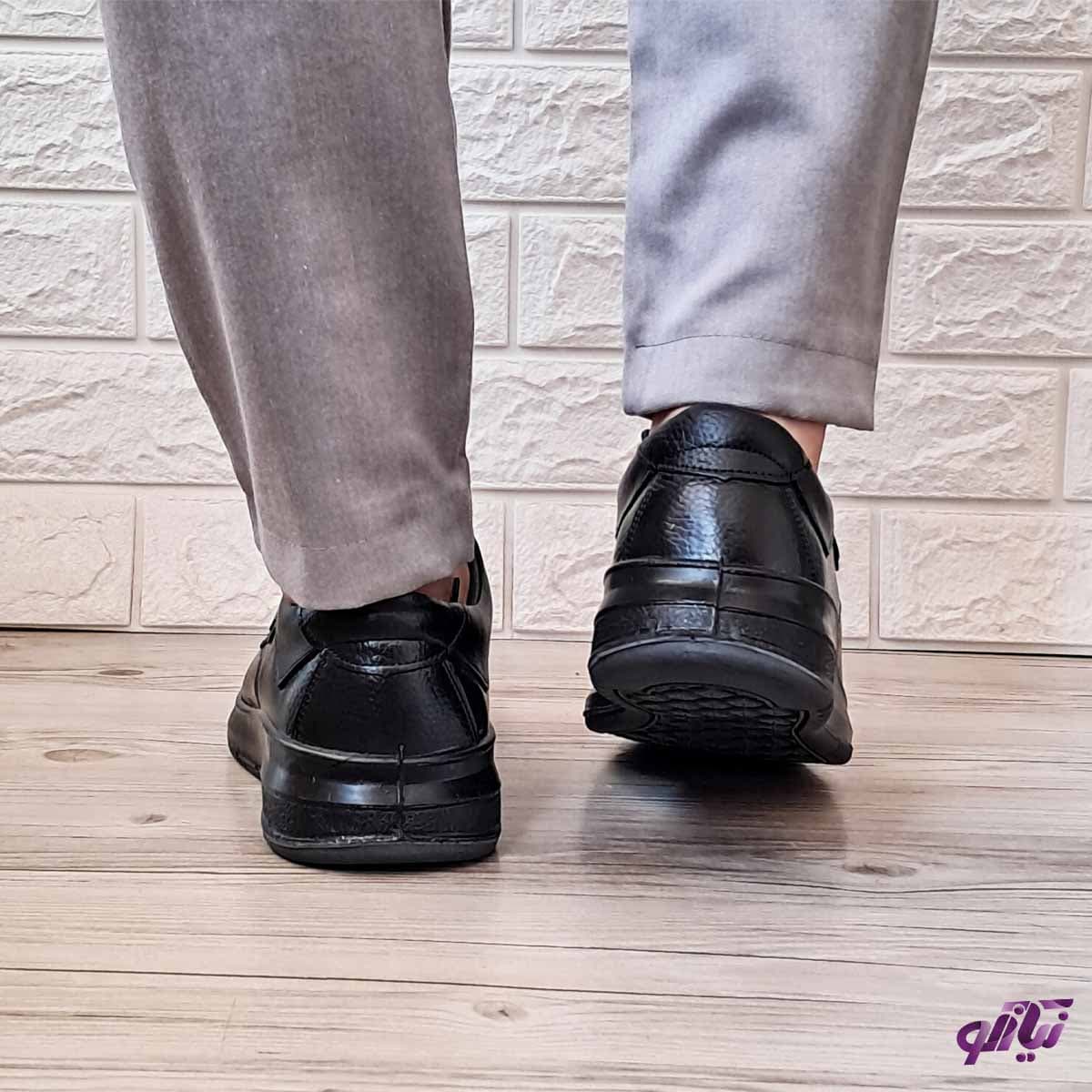 کفش طبی چرم مردانه رونیز B243 — تصویر ۴