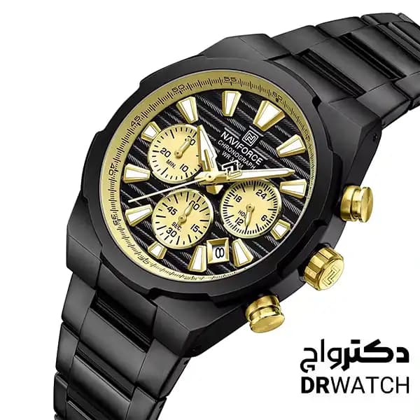 ساعت مچی مردانه نیوی فورس Naviforce NF8081 بند فلز (در هشت رنگبندی) — تصویر ۱۰