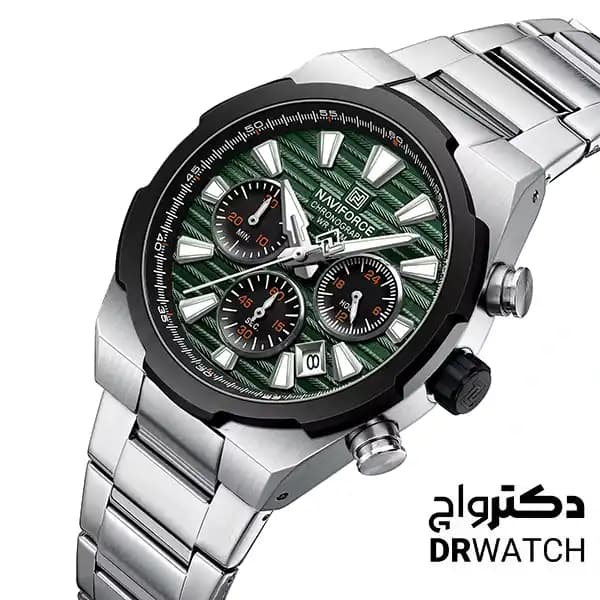 ساعت مچی مردانه نیوی فورس Naviforce NF8081 بند فلز (در هشت رنگبندی) — تصویر ۱۲