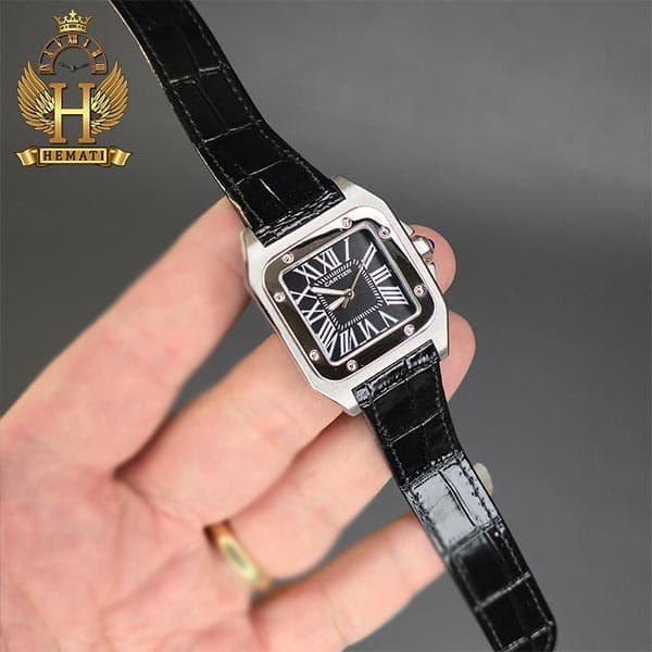 ساعت مچی کارتیر سانتوس ست زنانه و مردانه CARTIER SANTOS 100 CS110 — تصویر ۴