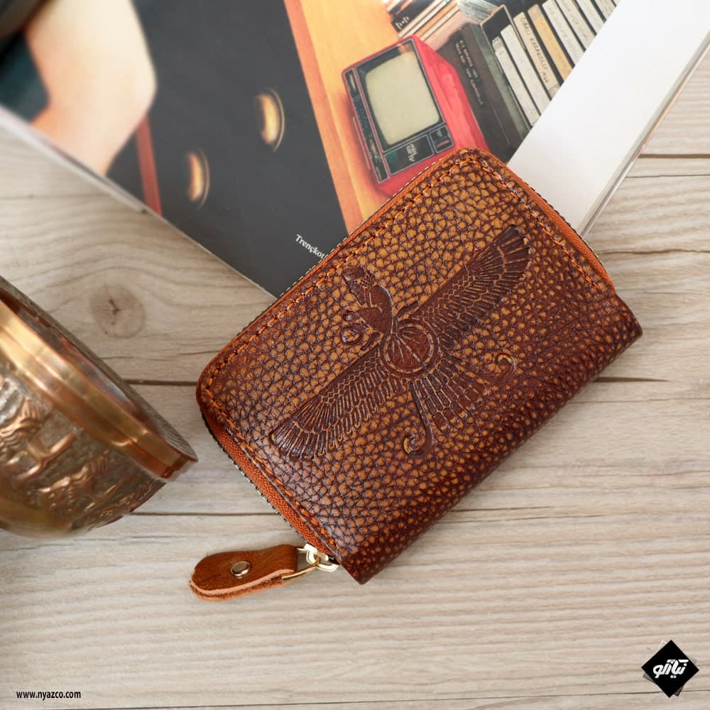 کیف جاکارتی چرمی طرح‌دار H771 — تصویر ۸