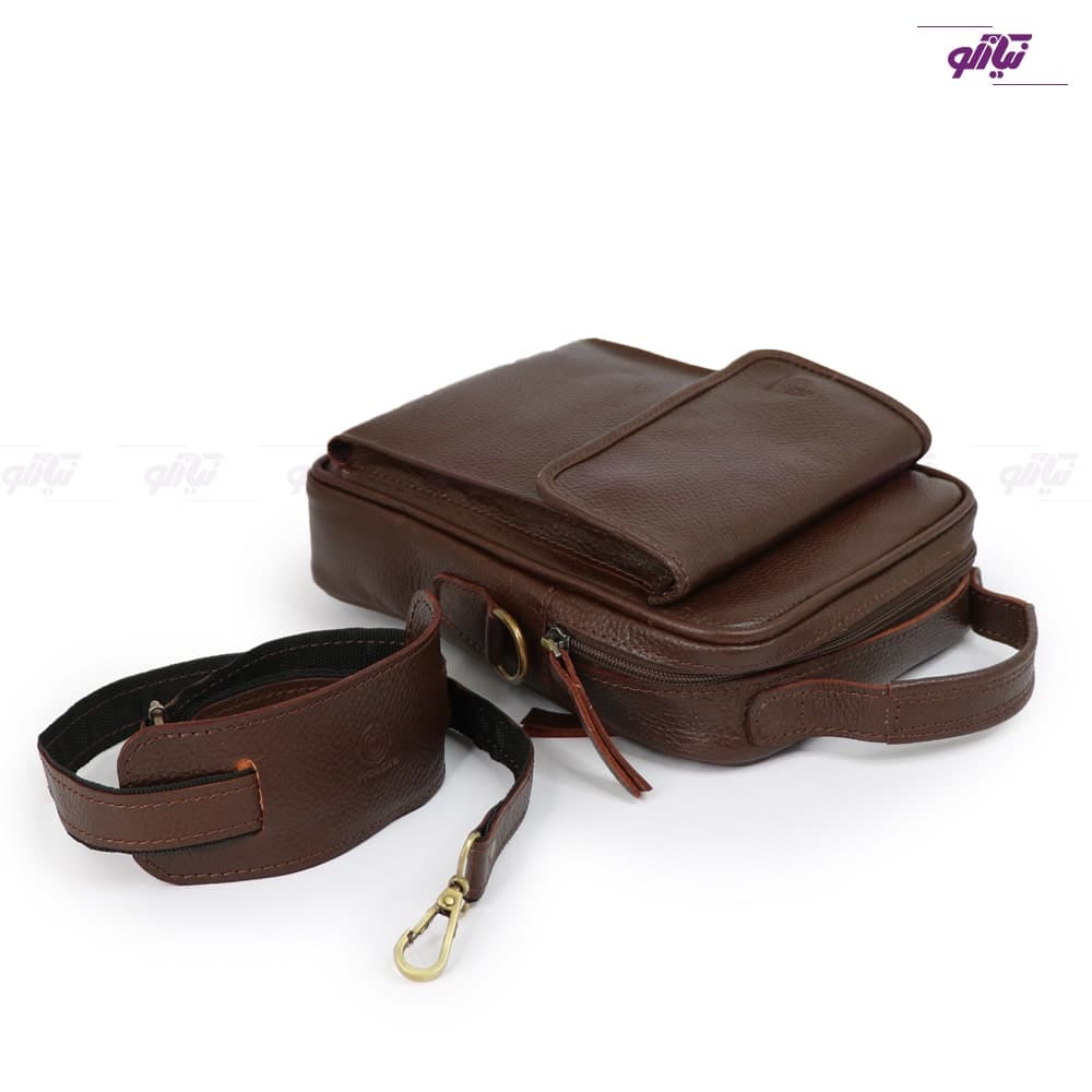 کیف دوشی مردانه چرم مدل یولداش BR710 — تصویر ۵
