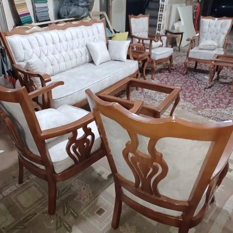 مبل کلاسیک عروس مدل اتریشی 9نفره — تصویر ۴