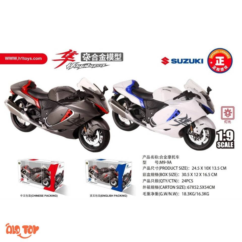 ماکت موتور فلزی هایابوسا Suzuki مقیاس 1:9 مدل M9_9A