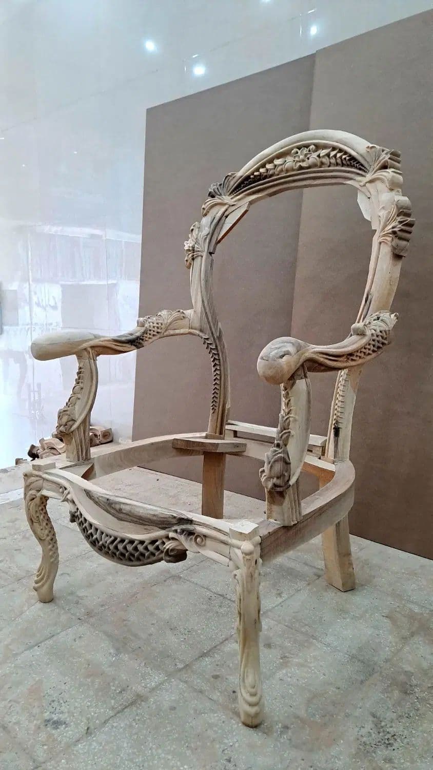 کلاف خام مبل کلاسیک 9نفره مدل گندمی — تصویر ۸