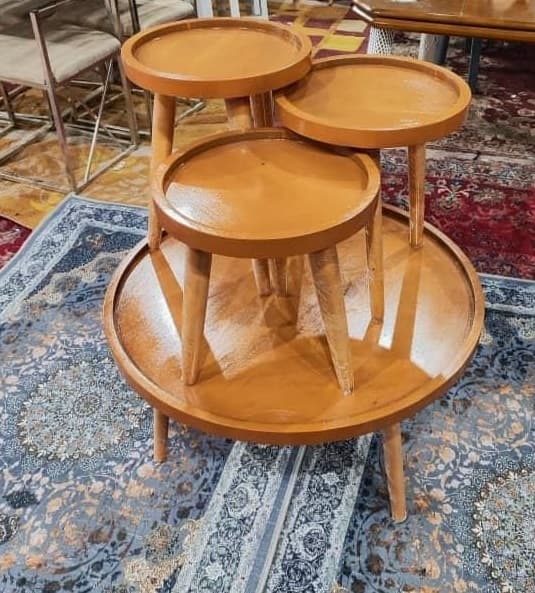 جلومبلی و عسلی4تکه گرد مدل لبه دار — تصویر ۷