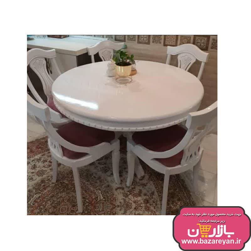 نهارخوری 6 نفره میز گرد مدل گیتاری — تصویر ۴