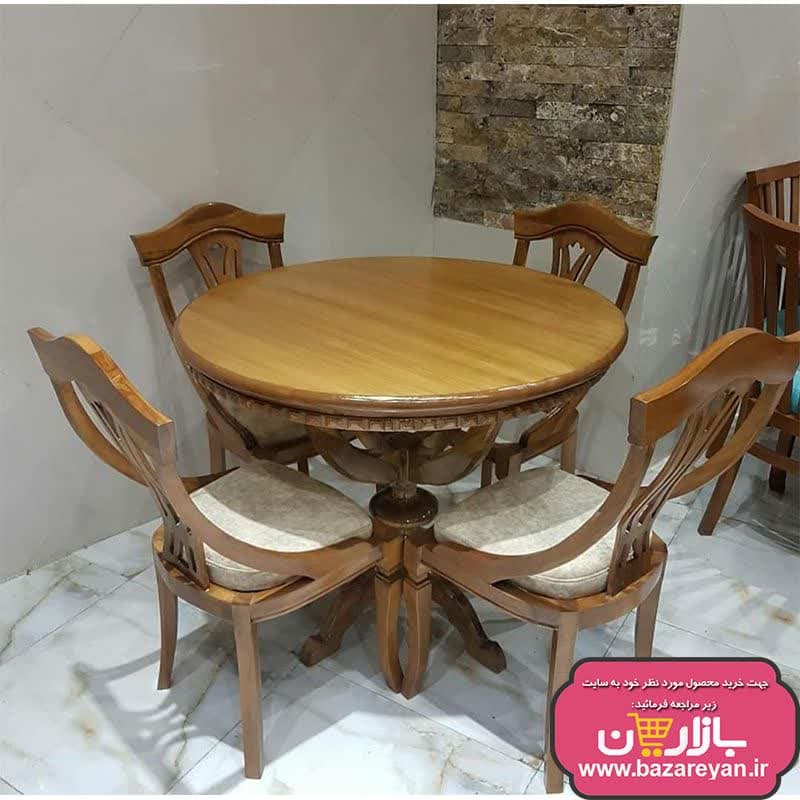 نهارخوری 6 نفره میز گرد مدل گیتاری — تصویر ۳