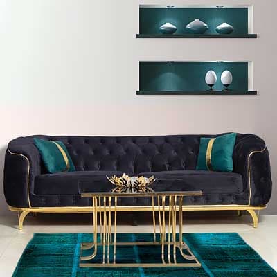 مبل راحتی چستر 8 نفره مدل یاسین طول کاناپه220 — تصویر ۸
