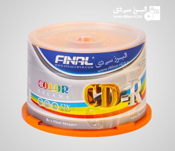 بسته 50 عددی سی دی خام فینال طلایی باکس