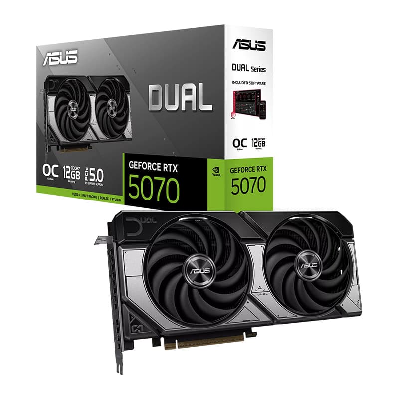 کارت گرافیک ایسوس مدل Dual GeForce RTX 5070 OC حافظه 12 گیگابایت