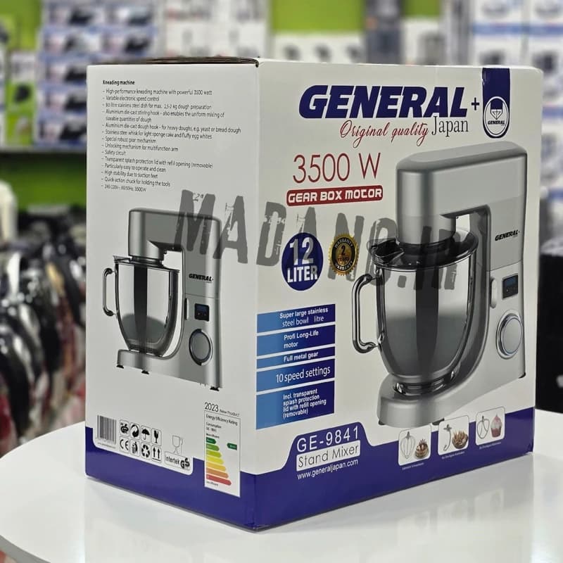 همزن کاسه دار 12 لیتری جنرال ژاپن مدل:98341-GE — تصویر ۴