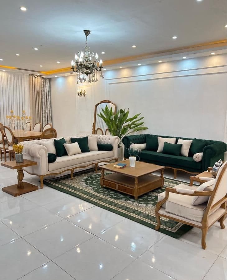 مبل کلاسیک مدل فرانسوی8 نفره کد30 — تصویر ۲