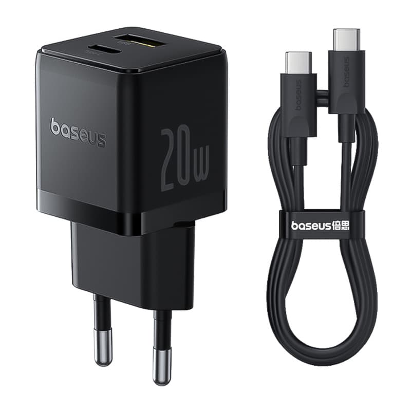 شارژر دیواری USB باسئوس مدل Palm C+U 20W CCZC20UE