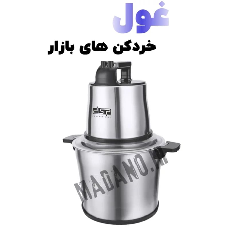 خردکن و غذا ساز استیل 10 لیتری دی اس پی Dsp — تصویر ۲