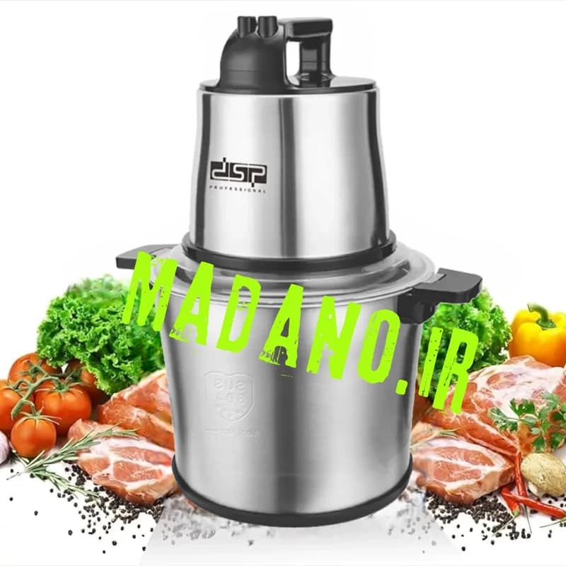 خردکن و غذا ساز استیل 10 لیتری دی اس پی Dsp