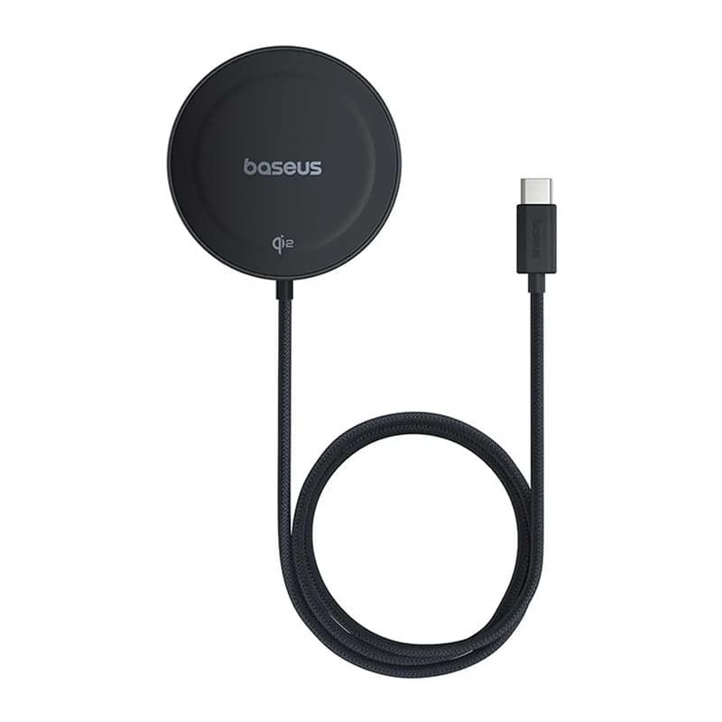 شارژر بی‌سیم مگنتی باسئوس مدل Simple Mini4 Air Qi2 15W