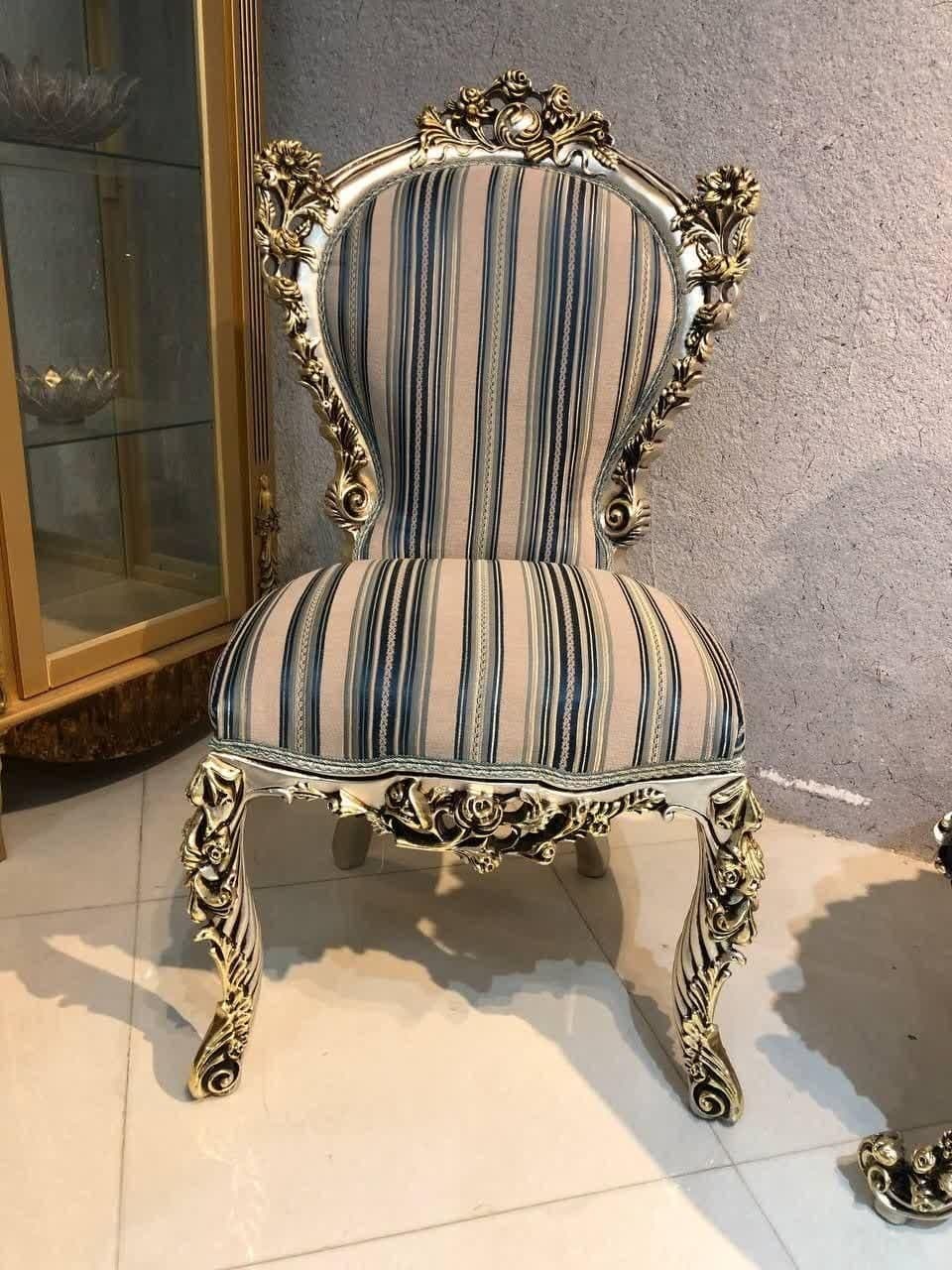 نهارخوری زیبای کلاسیک 4 نفره مدل نسترن — تصویر ۴