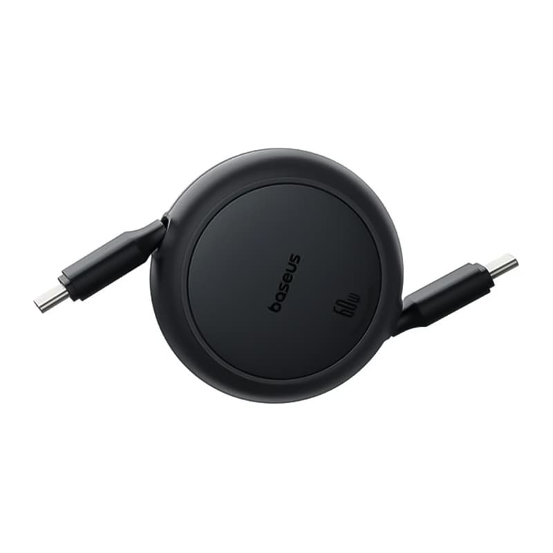 کابل شارژ USB-C به USB-C باسئوس مدل Free2Pull Mini 60W طول 1 متر — تصویر ۲