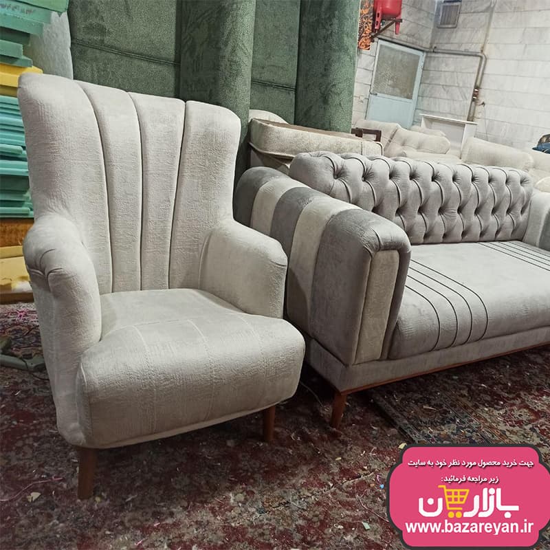 مبل راحتی7 نفره مدل چستر کد92 رنگبندی به سلیقه مشتری — تصویر ۳