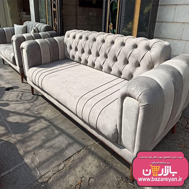 مبل راحتی7 نفره مدل چستر کد92 رنگبندی به سلیقه مشتری — تصویر ۲
