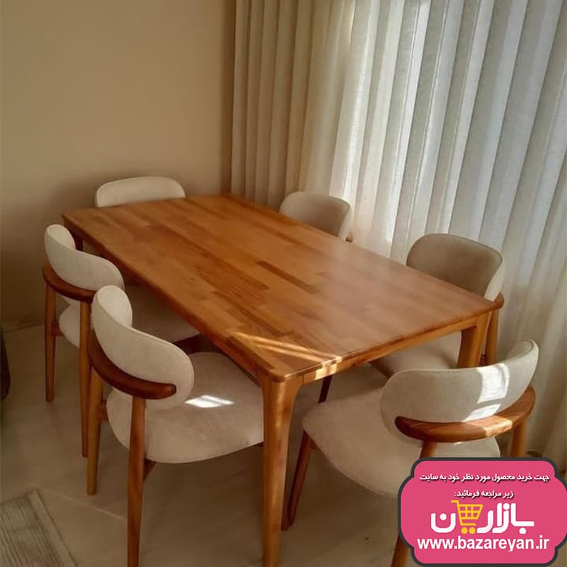 نهارخوری6 نفره تمام راش گرجستان کد23 ارسال به سراسر کشور — تصویر ۷