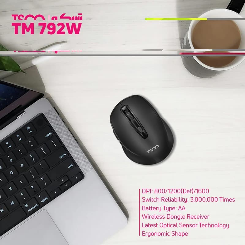 موس بی سیم تسکو مدل TM 792W — تصویر ۲