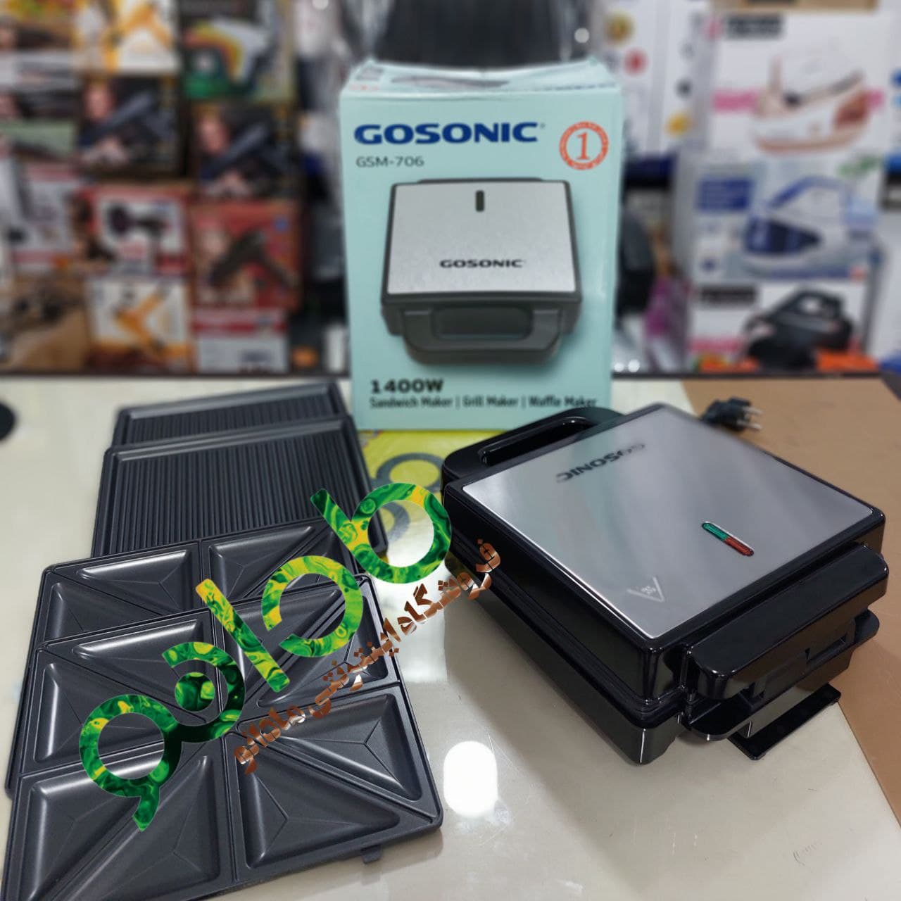 ساندویچ ساز 3 کاره گوسونیک مدل: GSM-706 اصلی — تصویر ۳