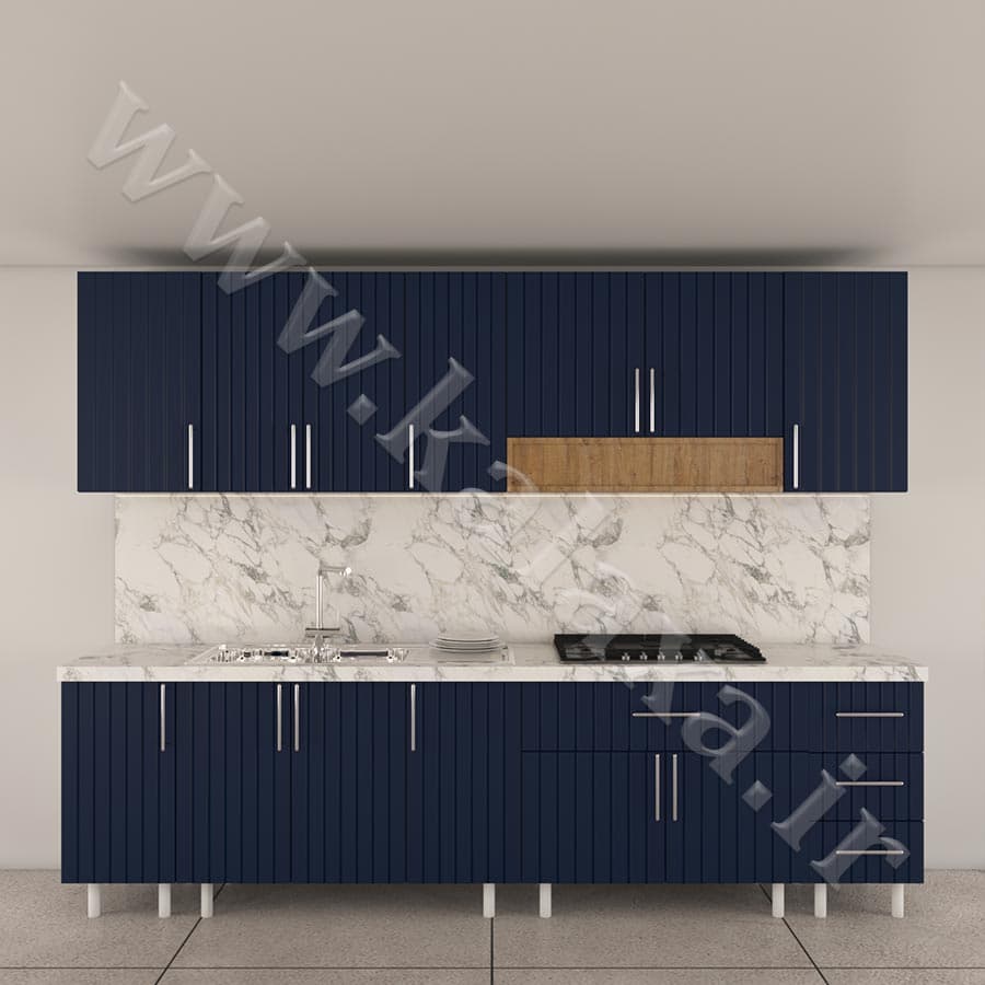 کابینت آماده ممبران نئوکلاسیک 3 متری (درب میلهای) — تصویر ۲