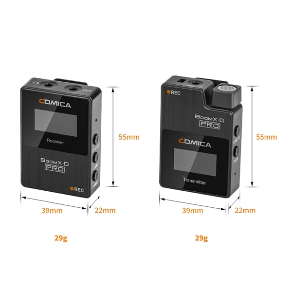 ست میکروفون بی سیم کامیکا COMICA BoomX-D Pro D1 — تصویر ۵