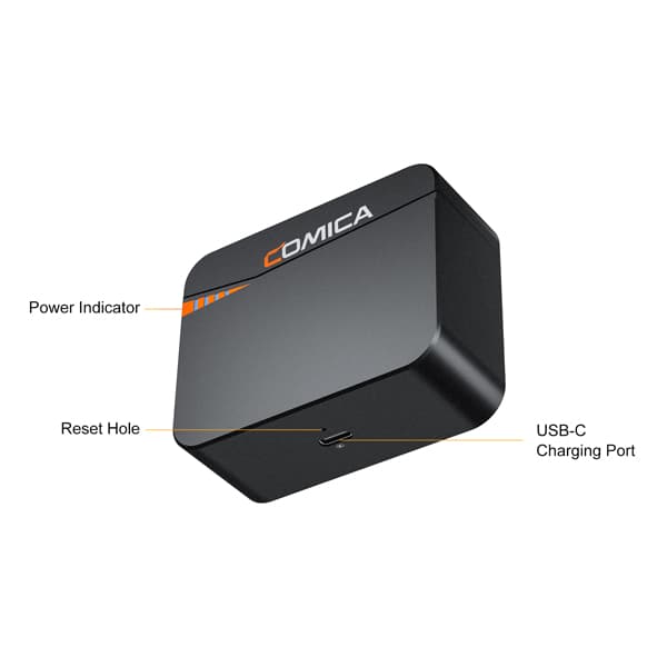 کیس شارژ میکروفن بی سیم کامیکا COMICA Vimo C — تصویر ۳