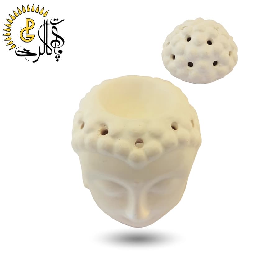 اسانس سوز سرامیکی طرح بودا سفید کد 5561 — تصویر ۳