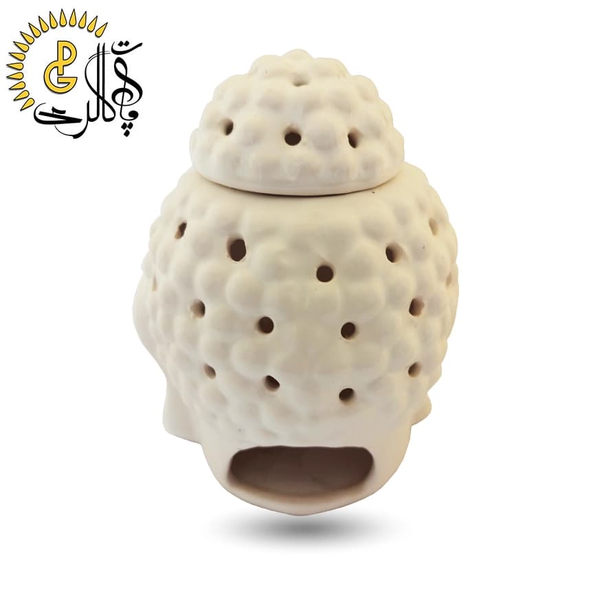 اسانس سوز سرامیکی طرح بودا سفید کد 5561 — تصویر ۲