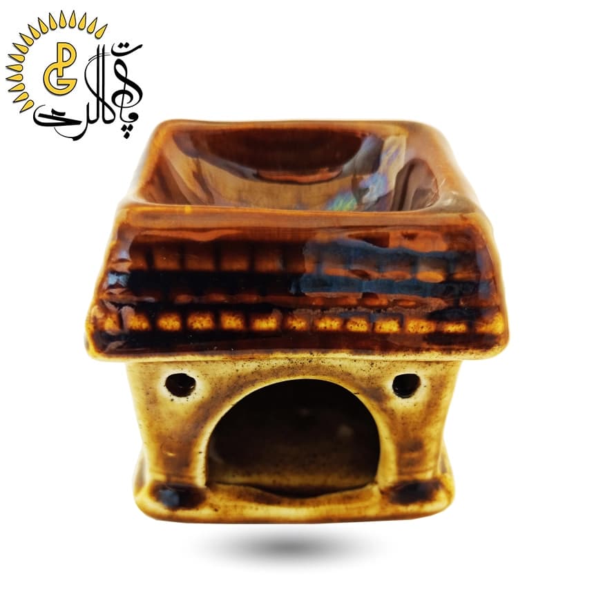 اسانس سوز سرامیکی طرح کلبه کد 5546 — تصویر ۳