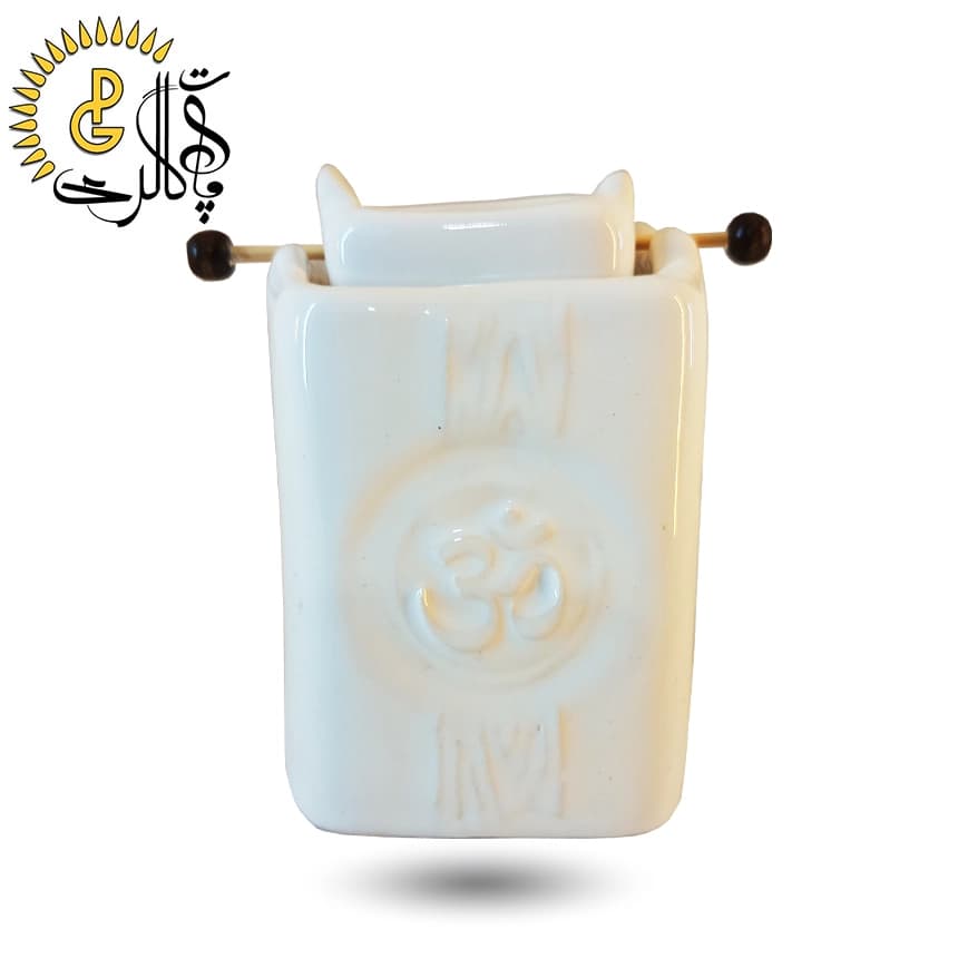 اسانس سوز سرامیکی سطل دار سفید کد 5543