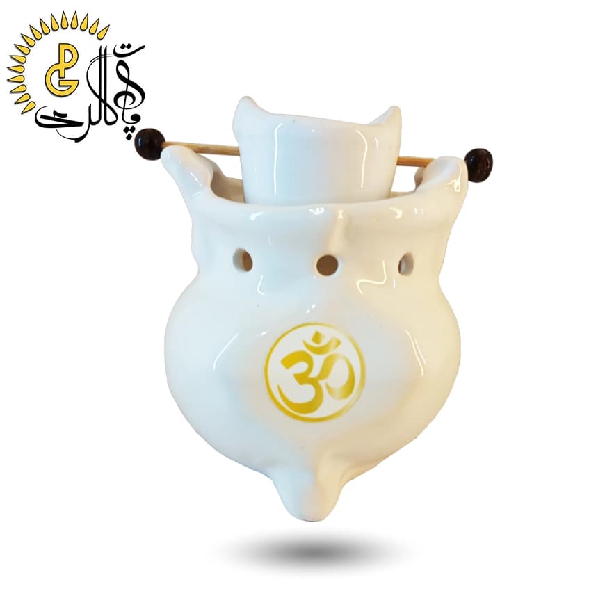 اسانس سوز سرامیکی سطل دار سفید کد 5541