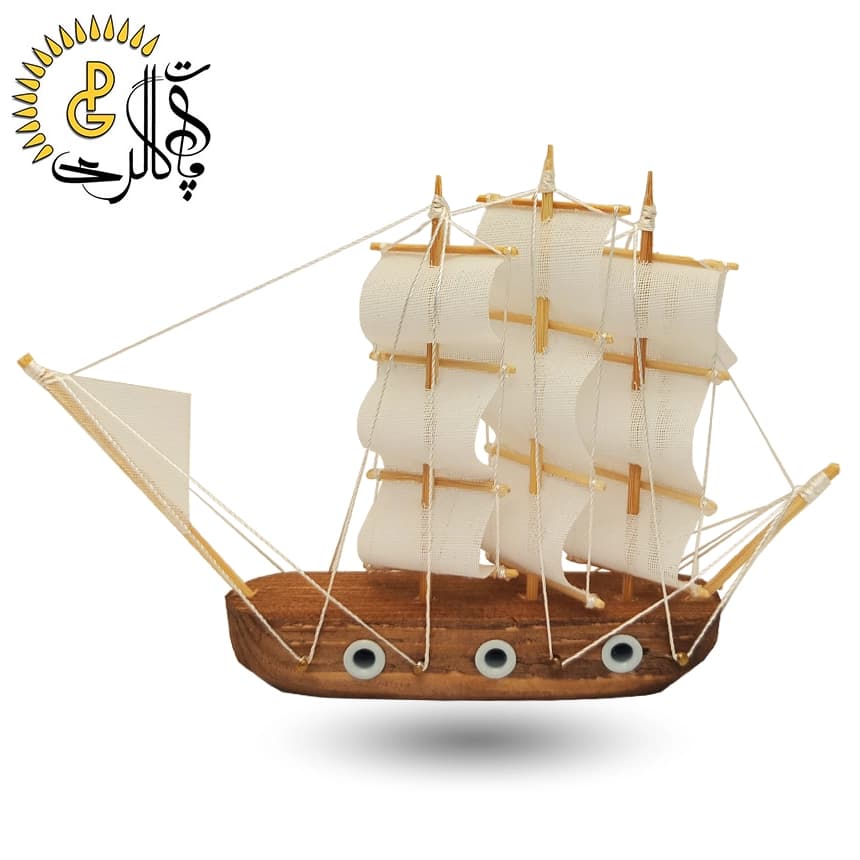 کشتی بادبانی چوبی کوچک کد 8544