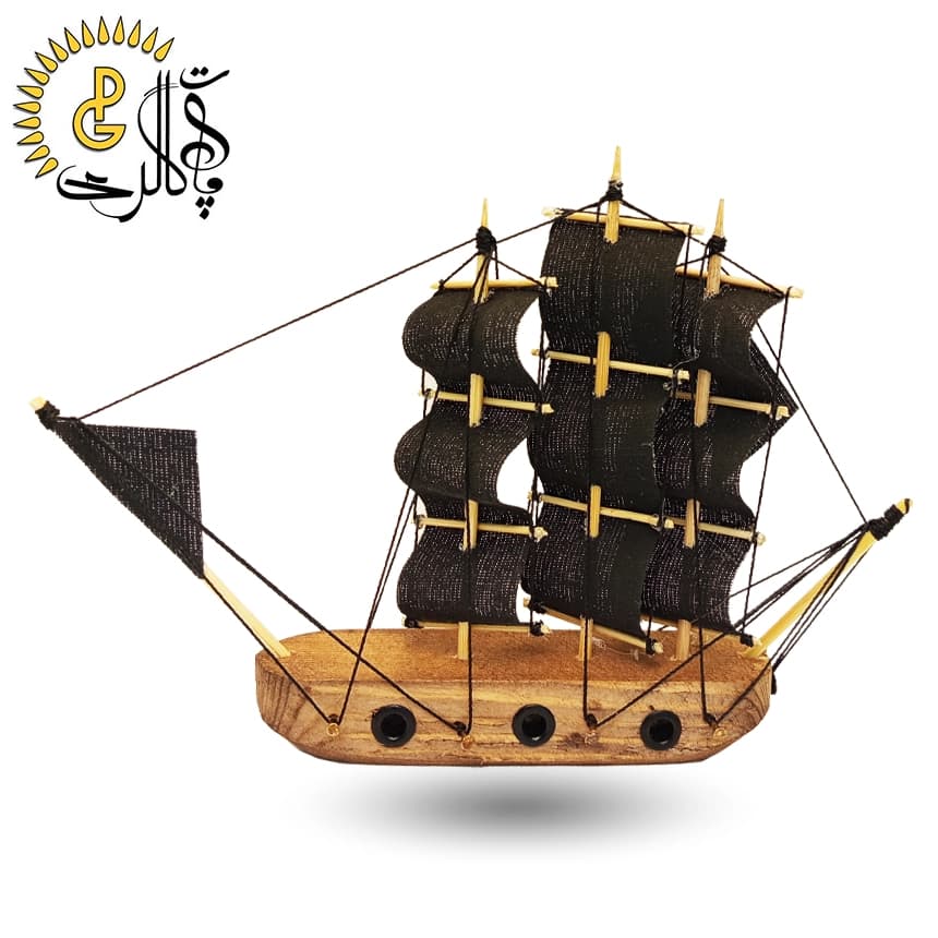 کشتی بادبانی چوبی کوچک کد 8543