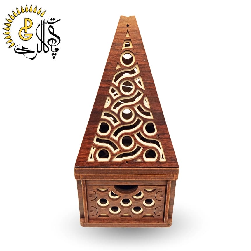 جاعودی مخروطی چوبی مدل کلبه کد 2049